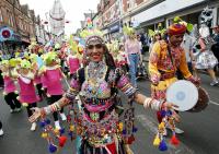 Local musicians/performers at the 2019 Whitley Bay Carnival