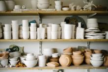 Photo of ceramics in a workshop