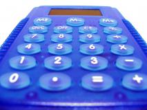Image of blue calculator