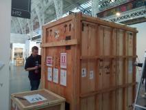 Image of crates at Art14