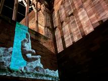 Art installation in Coventry cathedral