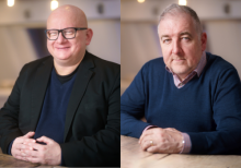 Two headshots edited together. Left-Right: Niall Stewart (Public Affairs and Policy Manager), Paul Evans (Head of Industry Relations)
