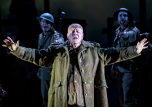 Donald Maxell playing Dai Great Coat in WNO production of 'In Parenthesis'.