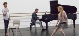 Photo of pianist and dancer