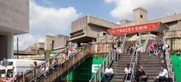 Photo of container staircase at Southbank Centre