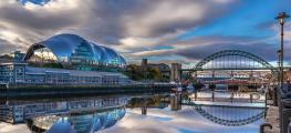 Newcastle Gateshead Cultural Venues skyline