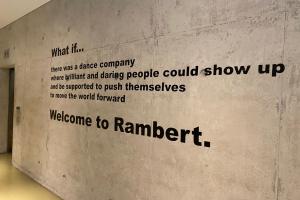 Rambert's cause written on the wall
