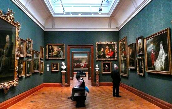 The interior of the National Portrait Gallery