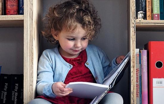 Photo of child reading