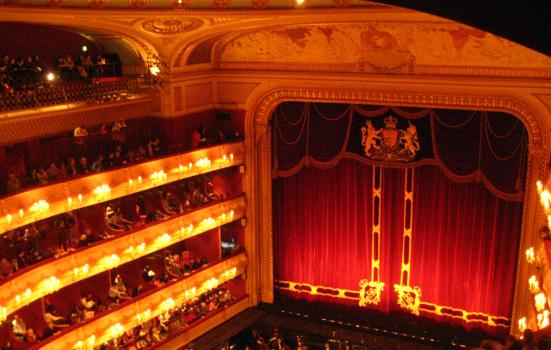 View inside the Royal Opera House