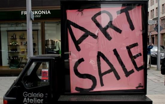 Photo of art sale