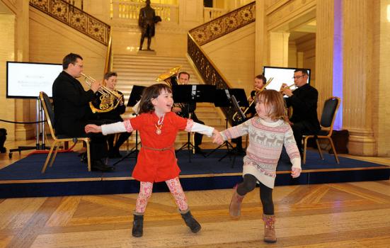 Photo of dancing to Ulster Orchestra