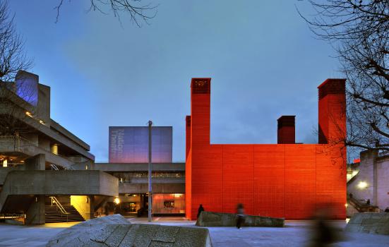 Image of the National Theatre's red shed