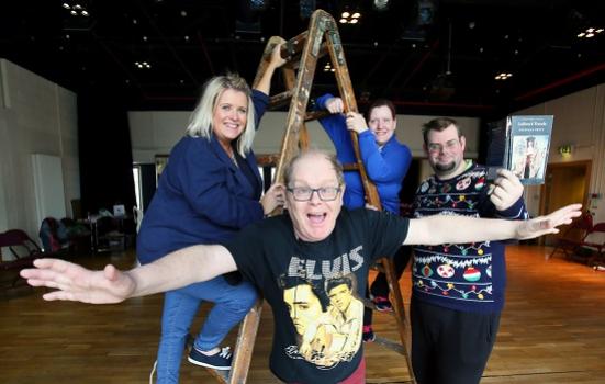 A rehearsal at Stage Beyond, a theatre company for adults with learning difficulties