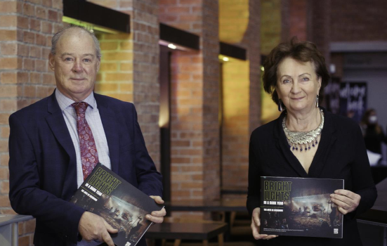 Arts Council of Northern Ireland's Chair Liam Hannaway and Chief Executive Roisin McDonough