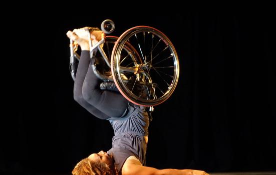 Performance by dancer in a wheelchair