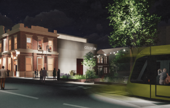 An artists impression of the future theatre in Oldham Coliseum