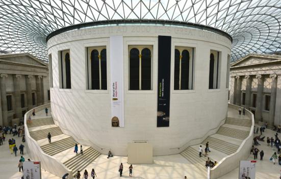 main entrance of the British Museum