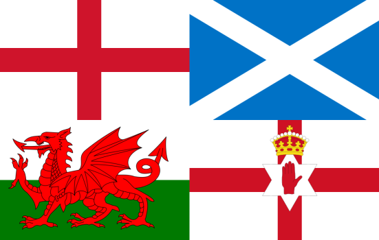 Flags of home nations