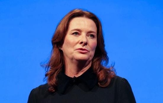Education Secretary Gillian Keegan speaking at the Conservative party conference