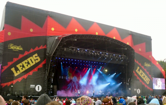 A stage at Leeds Festival