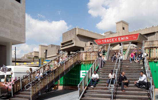 Photo of container staircase at Southbank Centre
