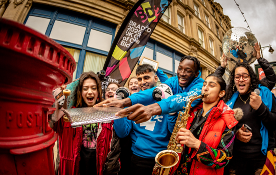 Young people from Bradford send off for the district's official UK City of Culture 2025 bid