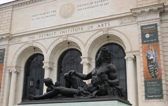 Exterior of the detroit institute of art