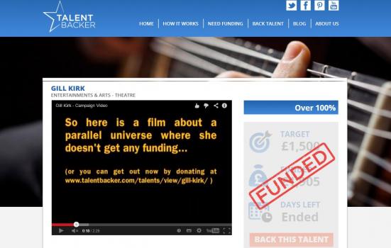 Image of crowd-funding page