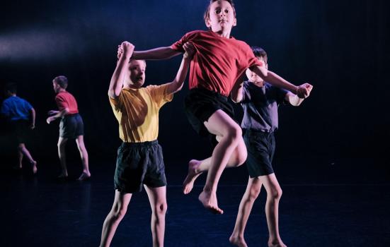 Boys performing as part of ManMade, an all male youth dance platform at ZoieLogic Dance Theatre 2019.
