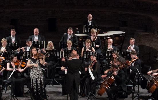 Photo of orchestra on stage