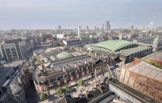 A computer-generated image of the new Museum of London site