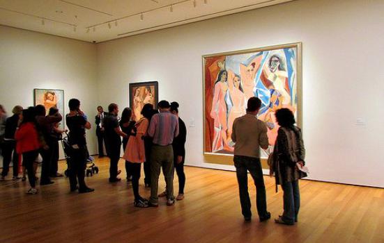 Image of visitors at MOMA