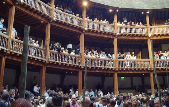 audiences at Shakespeare's Globe Theatre