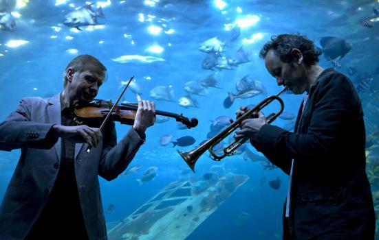 Image of musicians under water