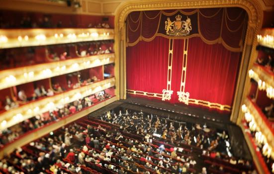 The auditorium at the Royal Opera House
