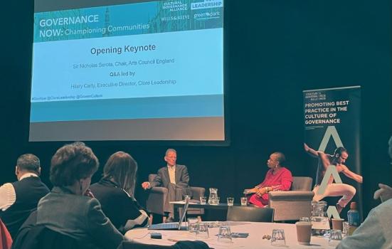 Sir Nicholas Serota at the Cultural Governance Alliance annual conference in Birmingham