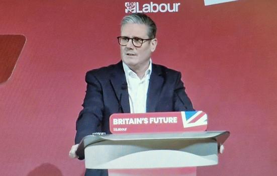 Keir Starmer speaking at the Labour Creatives Conference