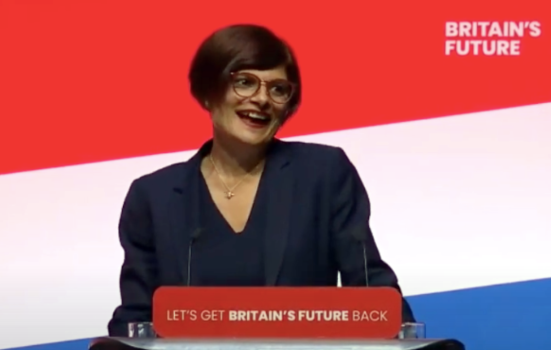 Thangam Debbonaire speaking at the Labour Party conference