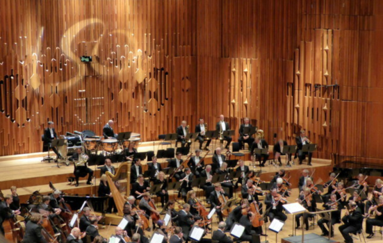 The London Symphony Orchestra pictured at the Barbican.