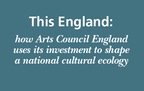 Cover of Arts council England's 'This England' report