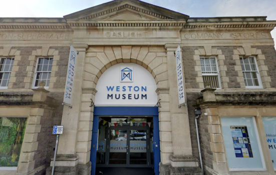 The front entrance of Weston Museum